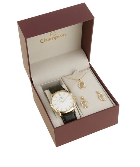 Kit-de-Relogio-Champion-Feminino-Analogico---Colar---Brinco---CH22680M-W-Dourado-8523556-Dourado_1