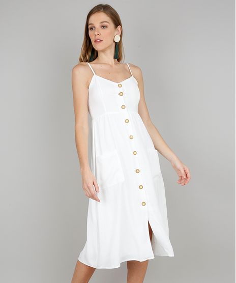 Vestido-Feminino-Midi-com-Bolsos-e-Botoes-Alca-Fina-Off-White-9569789-Off_White_1
