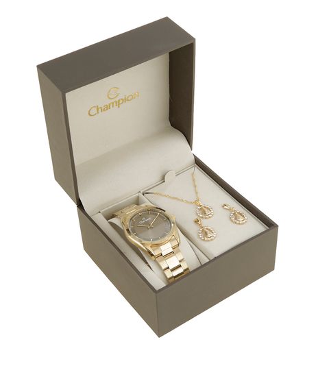 Kit-de-Relogio-Champion-Feminino-Analogico---Colar---Brinco---CN29525C-W-Dourado-8523699-Dourado_1