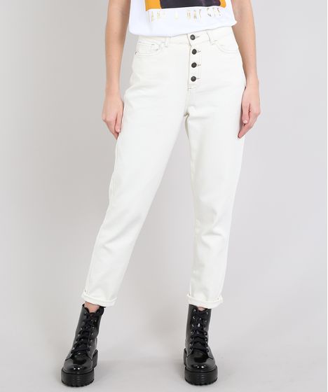 calça jeans off white feminina