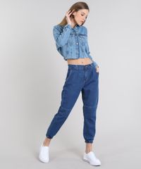 Calca-Jeans-Feminina-Jogger-com-Bolsos-Azul-Medio-9594590-Azul_Medio_3