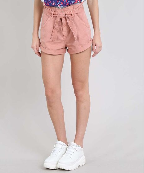 Short-Jeans-Feminino-Clochard-com-Barra-Dobrada--Rose-9594606-Rose_1