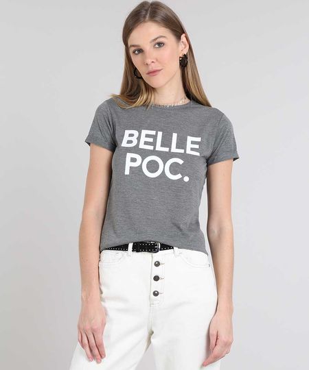 Blusa-Feminina-Pride--Belle-Poc---Manga-Curta-Decote-Redondo-Cinza-Mescla-Escuro-9588005-Cinza_Mescla_Escuro_1