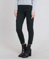 Calca-de-Sarja-Feminina-Skinny-Cargo-Verde-Escuro-9588106-Verde_Escuro_1
