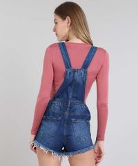 Jardineira-Jeans-Feminina-Relaxed-com-Rasgos-Azul-Medio-9589279-Azul_Medio_2