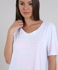 Camisola-Feminina-Bride-Manga-Curta-Decote-V-Branca-9601683-Branco_5