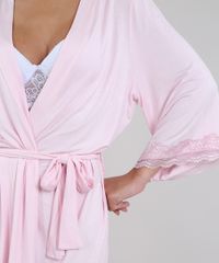 Robe-Feminino-Bridesmaid-com-Renda-Manga-Curta-Rosa-Claro-9601686-Rosa_Claro_5