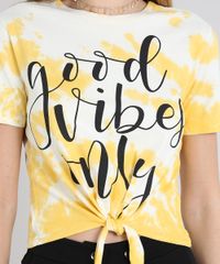 Blusa-Feminina--Good-Vibes-Only--Tie-Dye-com-No-Manga-Curta-Decote-Redondo-Amarela-9575139-Amarelo_4