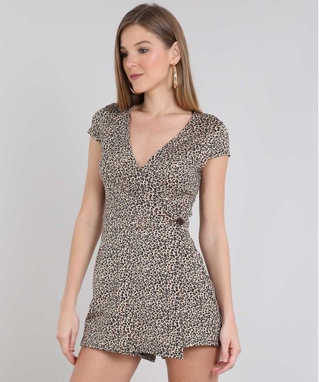 Macaquinho-Feminino-Transpassado-Estampado-Animal-Print-Manga-Curta-Bege-9569304-Bege_1