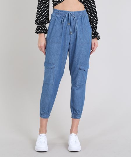 Calca-Jeans-Feminina-Jogger-Cargo-Azul-Claro-9608398-Azul_Claro_1
