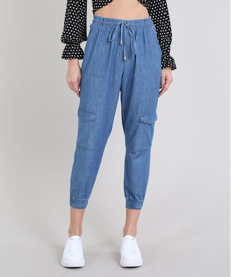 Calca-Jeans-Feminina-Jogger-Cargo-Azul-Claro-9608398-Azul_Claro_1