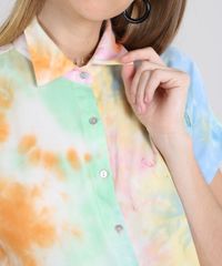 Camisa-Feminina-Tie-Dye-Manga-Curta-Multicor-9578561-Multicor_4