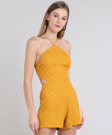Macaquinho-Feminino-Halter-Neck-Estampado-de-Poa-com-Vazado-Mostarda-9577426-Mostarda_1 Macaquinho-Feminino-Halter-Neck-Estampado-de-Poa-com-Vazado-Mostarda-9577426-Mostarda_1