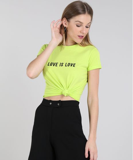 Blusa-Feminina-Pride--Love-is-Love--Manga-Curta-Decote-Redondo-Verde-Neon-9588003-Verde_Neon_1