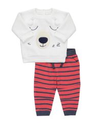 Conjunto-de-Blusao-em-Plush-Branco---Calca-em-Moletom-Vermelha-8341554-Vermelho_1