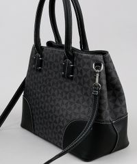 Bolsa-Feminina-Media-Estampada-Geometrica-com-Alca-Removivel-Preta-9360382-Preto_4
