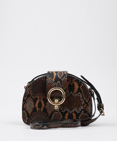 Bolsa-Feminina-Transversal-Pequena-Croco-Estampada-Animal-Print-com-Argola-Marrom-9485119-Marrom_1