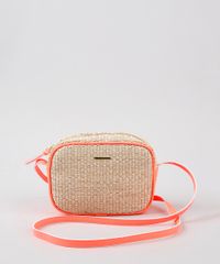Bolsa-Feminina-Transversal-Pequena-em-Palha-com-Recorte-Laranja-Neon-9342674-Laranja_Neon_1