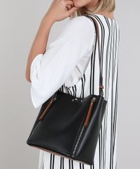 Bolsa-Feminina-Media-com-Ziper-Alca-de-Ombro-Preta-9483377-Preto_2