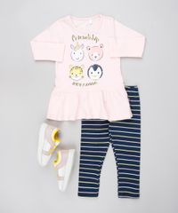 Conjunto-Infantil-de-Blusa-Animais-Manga-Longa-Rosa-Claro---Calca-Legging-Listrada-Azul-Marinho-9557598-Azul_Marinho_3
