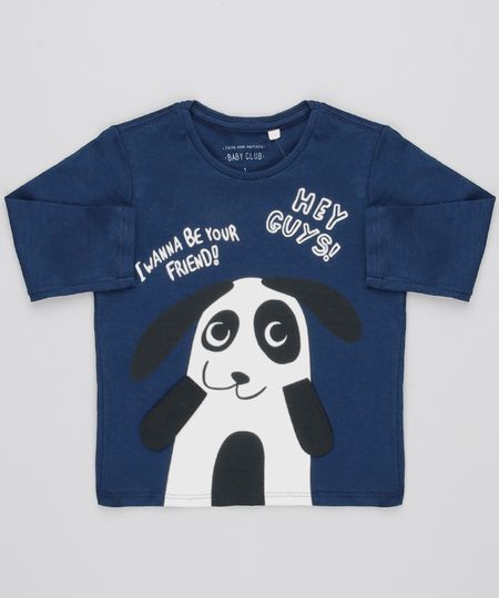 Camiseta-Infantil-com-Estampa-Interativa-Panda-Manga-Longa-Azul-Marinho-9530792-Azul_Marinho_1