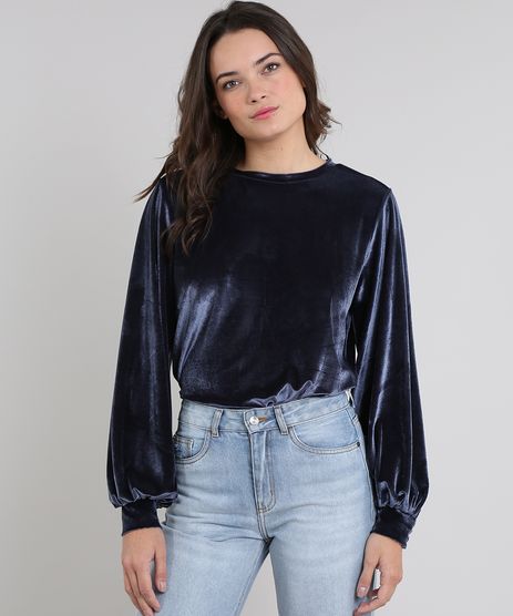 blusa de frio de veludo feminina