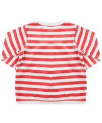 Cardigan-Unissex-Listrado-em-Plush-de-Algodao---Sustentavel--Vermelho-8479651-Vermelho_2