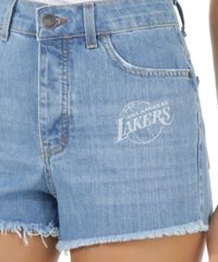 Short-Jeans-Relaxed-NBA-Los-Angeles-Lakers-Azul-Claro-8548361-Azul_Claro_4