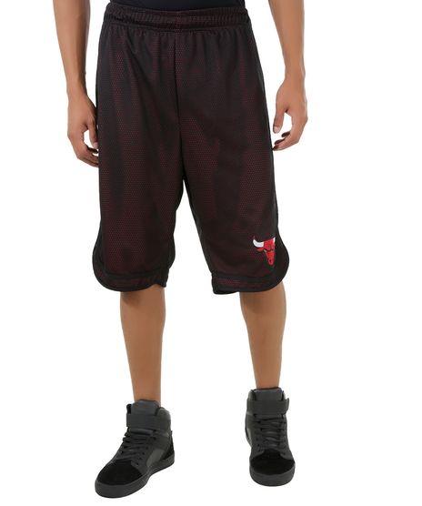 Bermuda-NBA-Chicago-Bulls-Preta-8525794-Preto_1