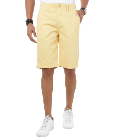 Bermuda-Slim-Estampada-Amarela-8445407-Amarelo_1