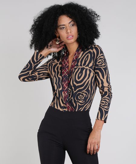 Body-Feminino-Bluse-Transpassado-Estampado-Animal-Print-Manga-Longa-Decote-V-Preto-9557338-Preto_1