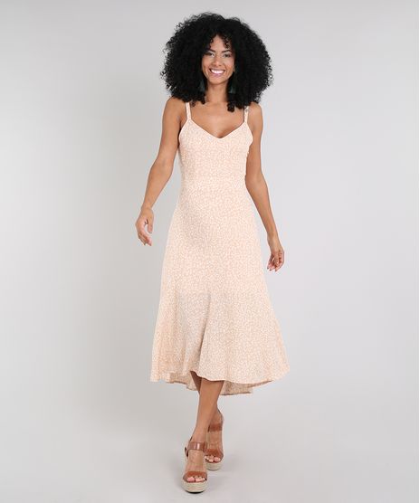 Vestido-Feminino-Midi-Mullet-Estampado-Animal-Print-Alca-Fina-Bege-9577081-Bege_1