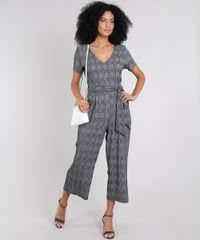Macacao-Feminino-Pantacourt-Estampado-Xadrez-Manga-Curta-Cinza-Mescla-9577379-Cinza_Mescla_3