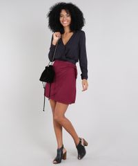 Saia-Feminina-Curta-com-Transpasse-e-Fivela-Vinho-9569398-Vinho_3