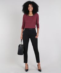 Blusa-Feminina-Oversized-Canelada-Manga-7-8-Decote-Redondo-Vinho-9561503-Vinho_3