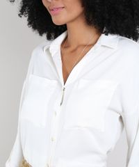 Camisa-Feminina-com-Bolsos-Manga-7-8-Off-White-9450872-Off_White_4