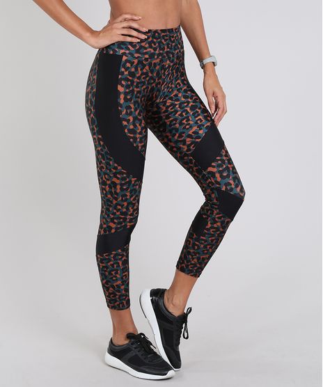 Calca-Legging-Feminina-Esportiva-Ace-Estampada-Animal-Print-com-Recorte-Verde-Escuro-9556469-Verde_Escuro_1