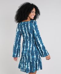 Vestido-Feminino-Curto-Estampado-Tie-Dye-com-Tassel-Manga-Sino-Azul-Petroleo-9575913-Azul_Petroleo_2