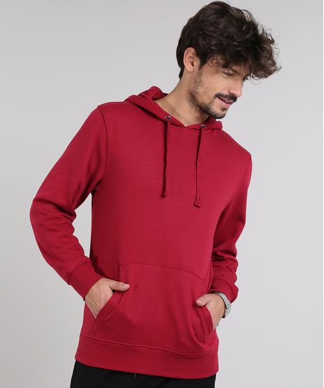 Blusao-Masculino-Basico-em-Moletom-com-Capuz-Vermelho-9345790-Vermelho_1