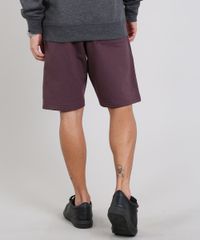 Bermuda-Masculina-Basica-Relaxed-em-Moletom-Vinho-9537259-Vinho_4