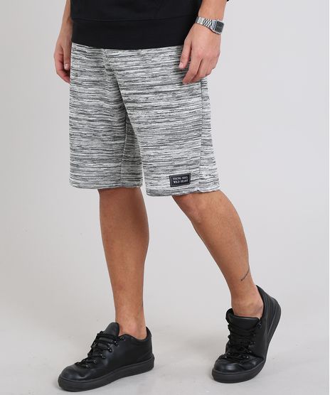 Bermuda-Masculina-Relaxed-em-Moletom-Cinza-Mescla-9552399-Cinza_Mescla_1