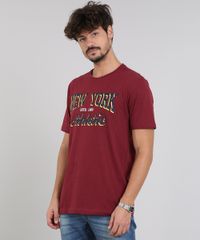 Camiseta-Masculina--New-York-Athletic--Manga-Curta-Gola-Careca-Vinho-9523689-Vinho_1