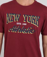 Camiseta-Masculina--New-York-Athletic--Manga-Curta-Gola-Careca-Vinho-9523689-Vinho_4