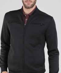 Jaqueta-Masculina-Felpada-com-Bolsos-Preta-8834795-Preto_4