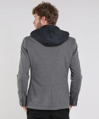 Blazer-Masculino-Texturizado-com-Capuz-Removivel-Cinza-9363423-Cinza_2