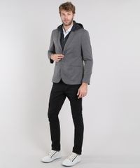 Blazer-Masculino-Texturizado-com-Capuz-Removivel-Cinza-9363423-Cinza_3