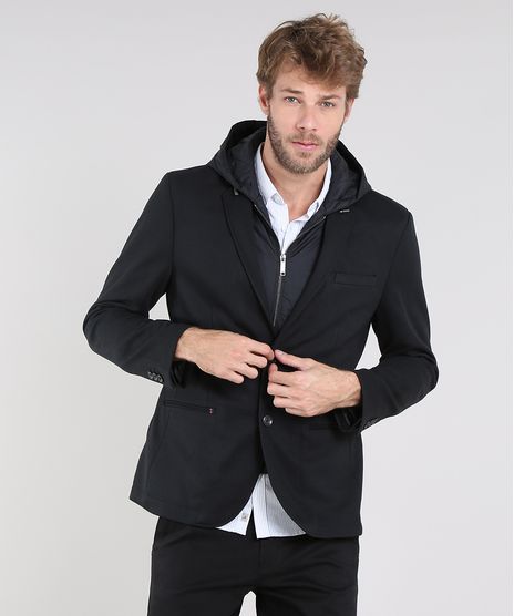 Blazer-Masculino-Texturizado-com-Capuz-Removivel-Preto-9363423-Preto_1