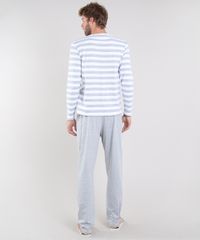 Pijama-Masculino-Listrado-com-Bolso-Manga-Longa-Cinza-Mescla-Claro-9580394-Cinza_Mescla_Claro_2