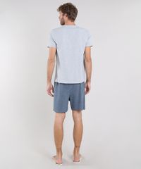Pijama-Masculino-com-Bolso-Manga-Curta-Cinza-Mescla-Claro-9556242-Cinza_Mescla_Claro_2