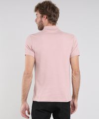 Polo-Masculina-Texturizada-Manga-Curta-Rose-9572887-Rose_2